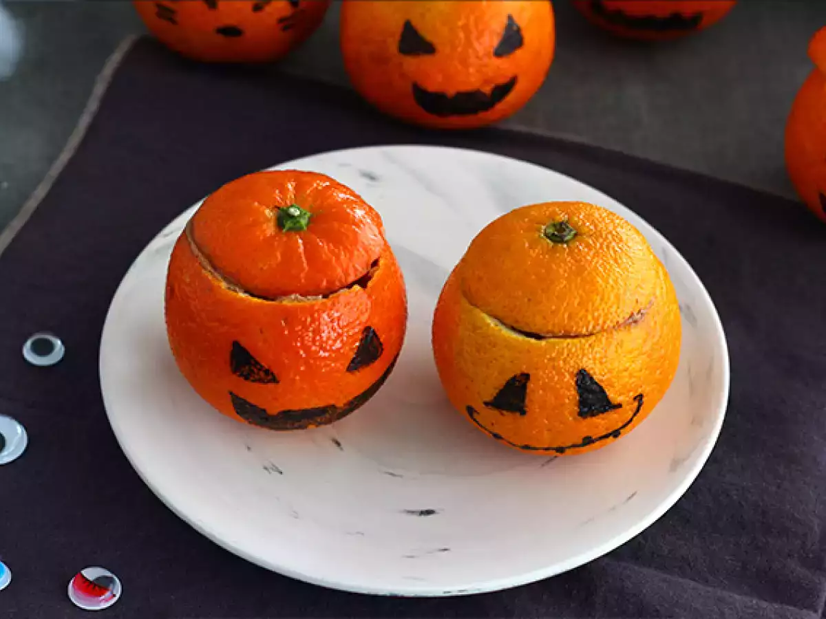 Tangerina de Halloween (com mousse de chocolate) - foto 4