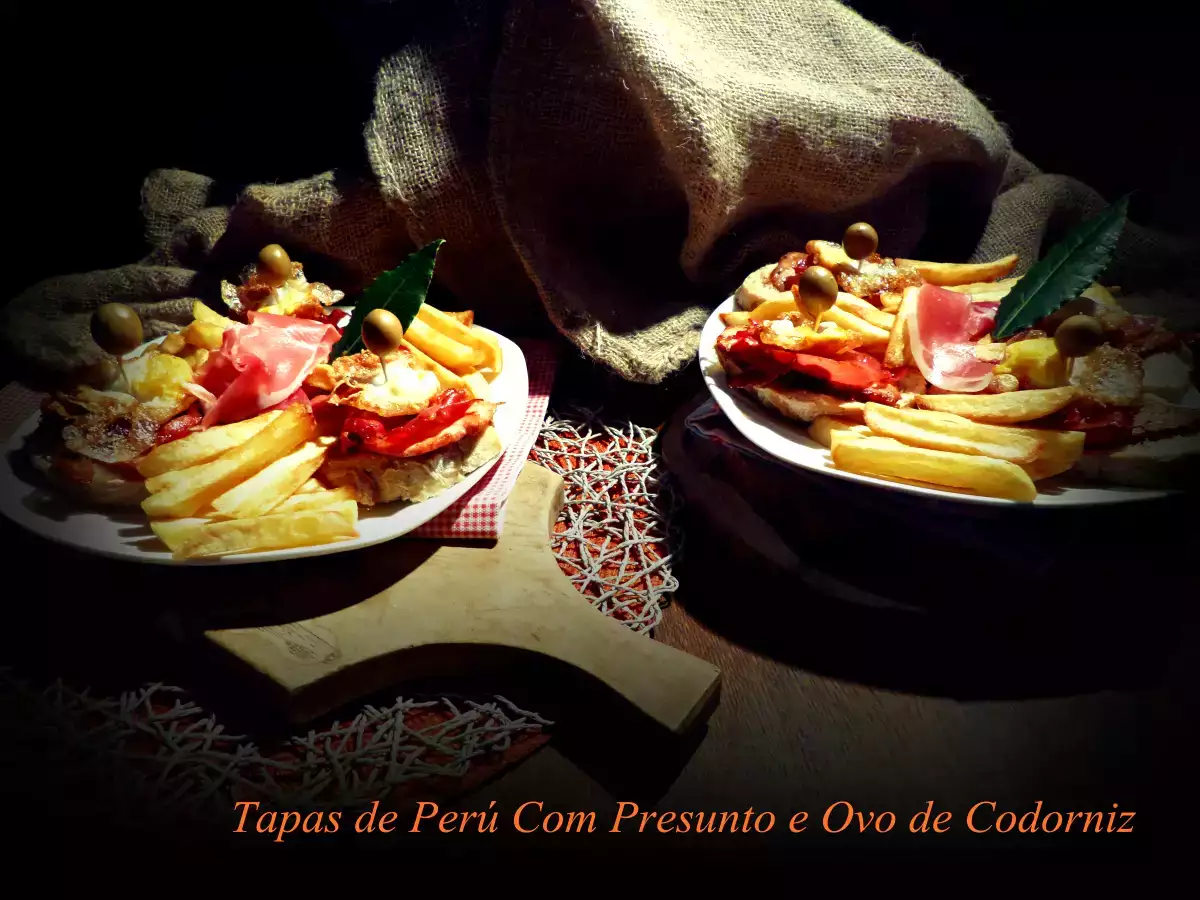 Tapas de Perú Com Presunto e Ovo de Codorniz - foto 2