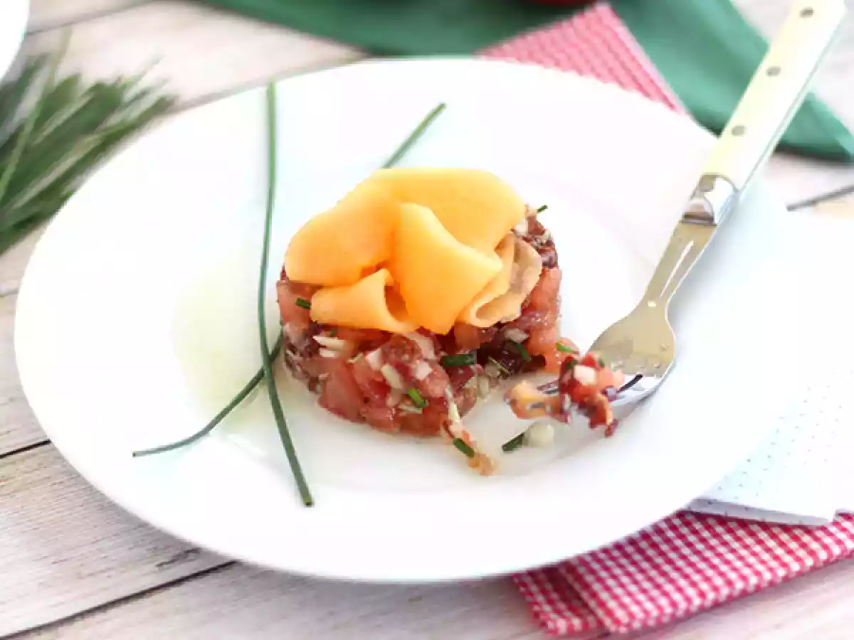 Tártaro (tartar) de Presunto e Melão - foto 3