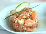 Tártaro/Tartar/Tartare de salmão com maçã verde, foto 1