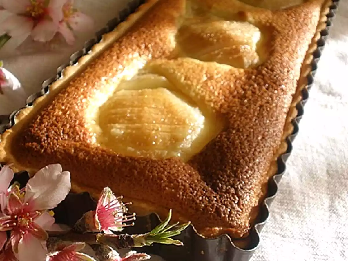 Tarte Bourdaloue (Pera e Amêndoa)