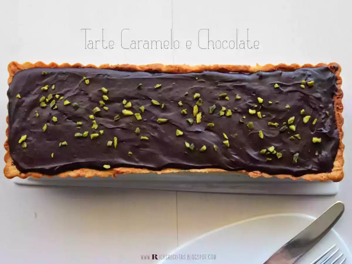Tarte Caramelo e Chocolate