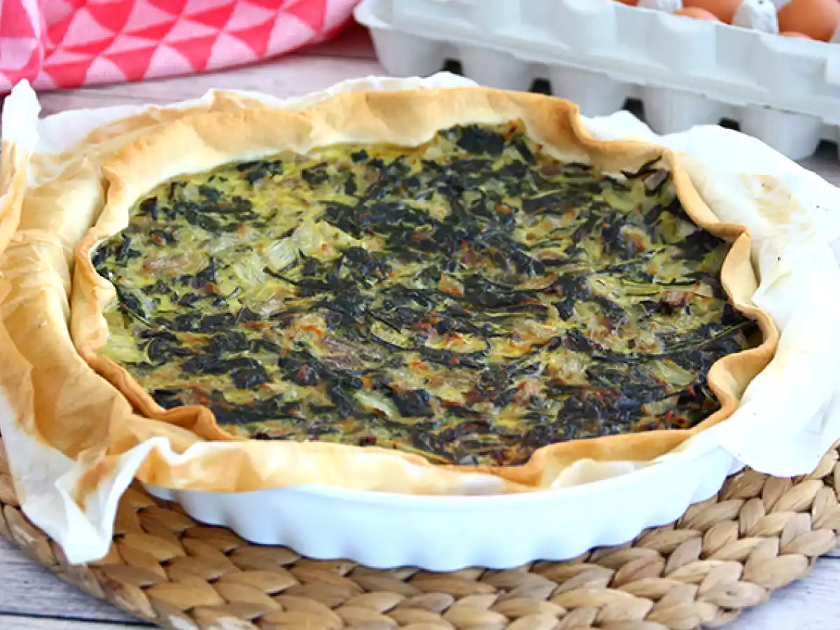 Tarte de acelga com queijo