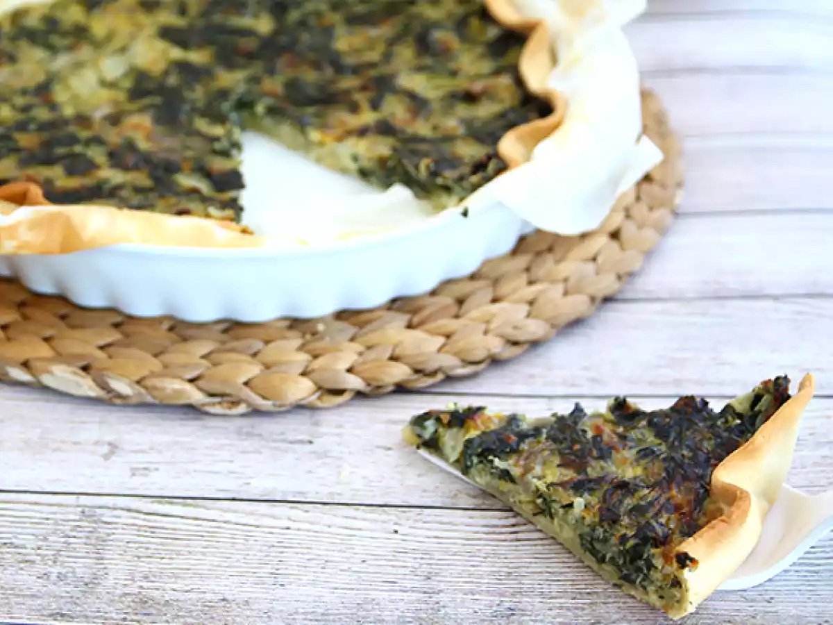 Tarte de acelga com queijo - foto 2