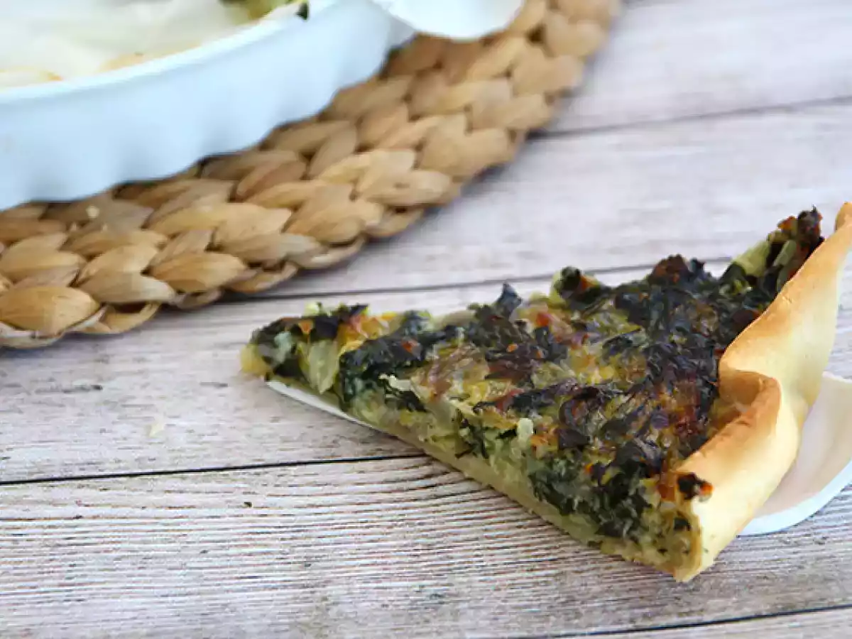 Tarte de acelga com queijo - foto 4