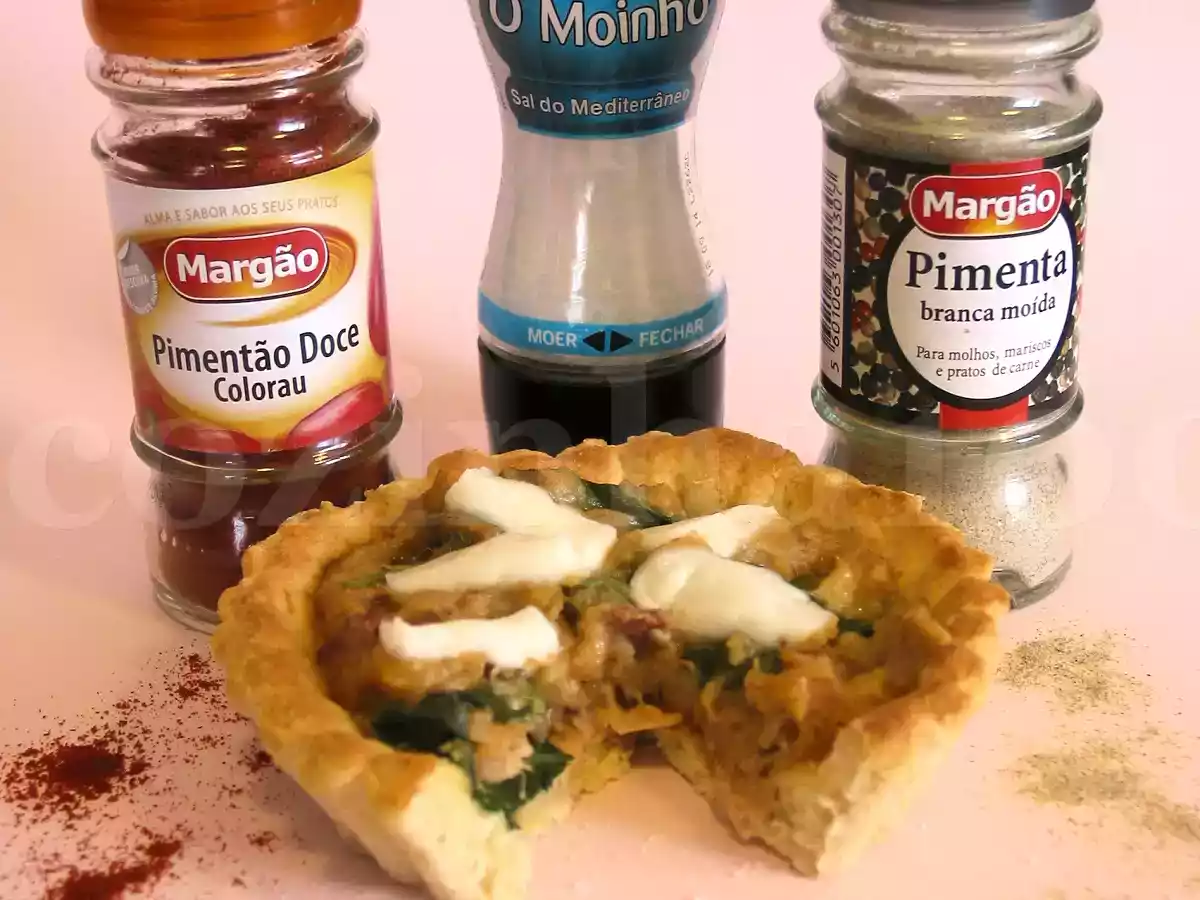 Tarte de Alheira e Queijo Cabra