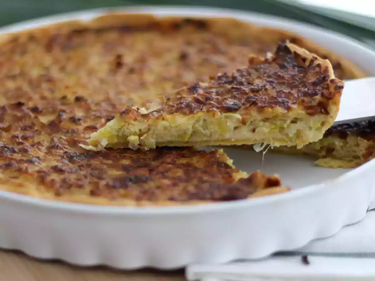 Tarte de alho poró / alho francês-porro - foto 2