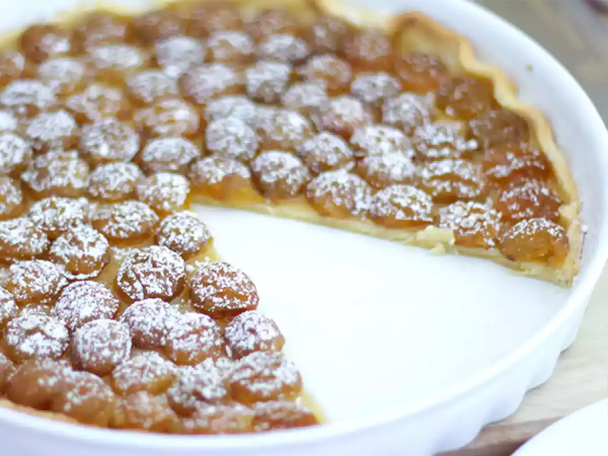 Tarte de ameixa amarela simples - foto 3