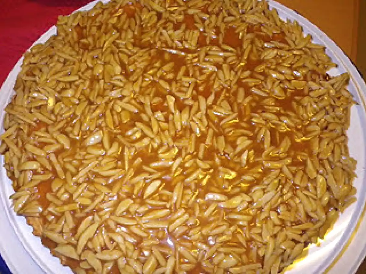 Tarte de amêndoa crocante