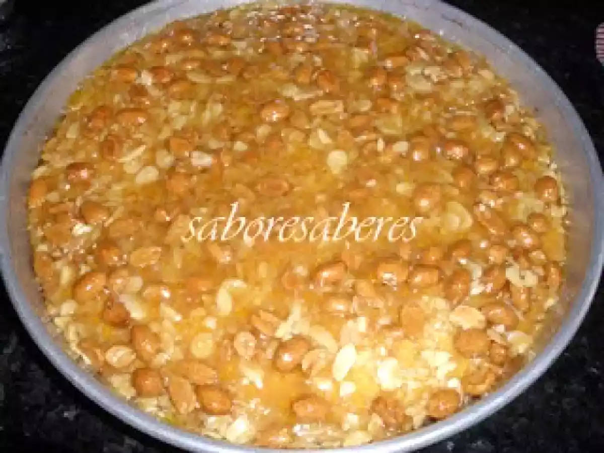 Tarte de Amendoa e Amendoim com mel - foto 7