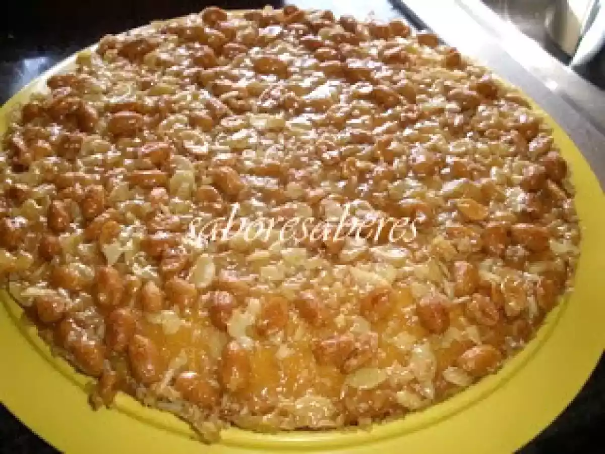 Tarte de Amendoa e Amendoim com mel - foto 8