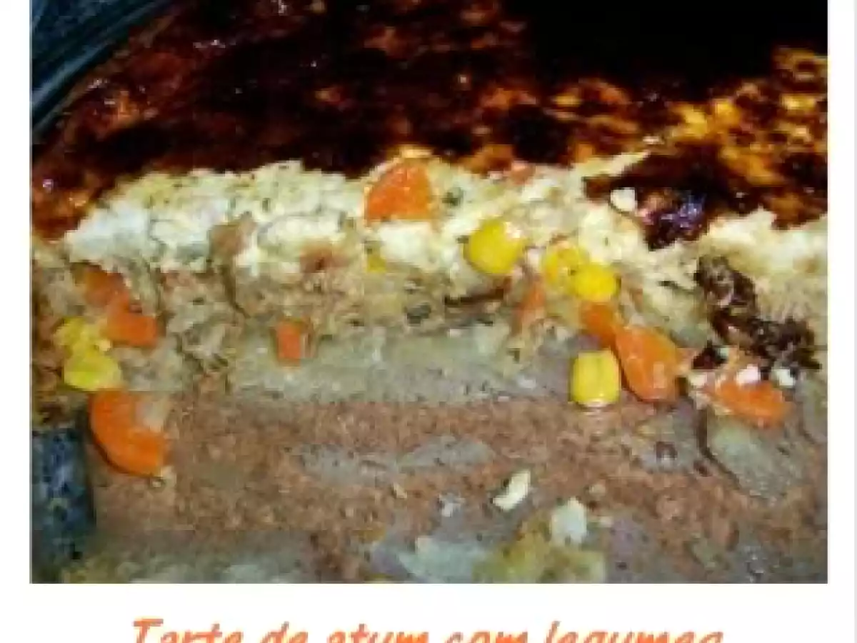 Tarte de atum com legumes