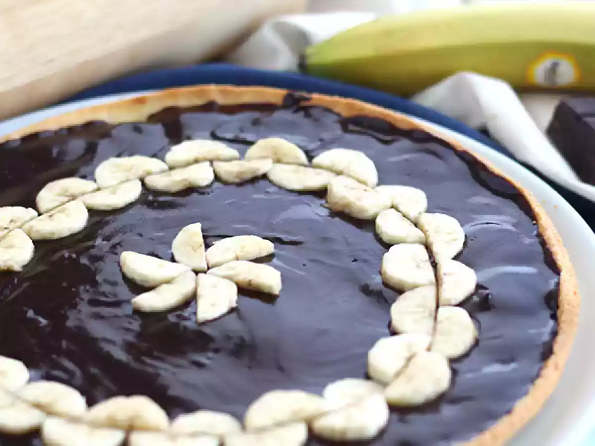 Tarte de banana e chocolate - foto 2
