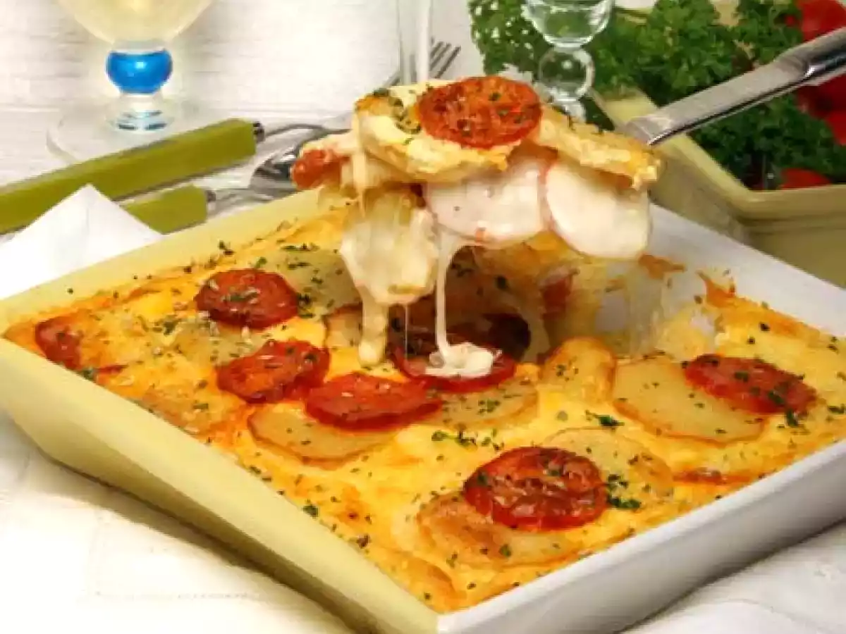Tarte de Batata com Chouriço