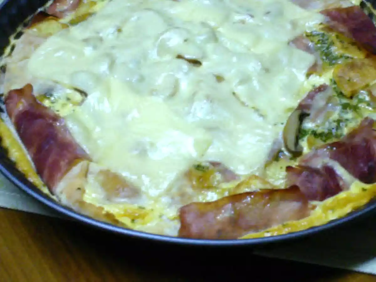 Tarte de Batata com Fiambre e Bacon - foto 2