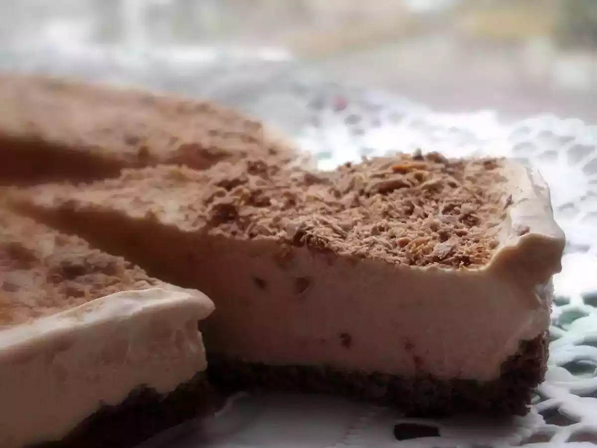 Tarte de café e chocolate