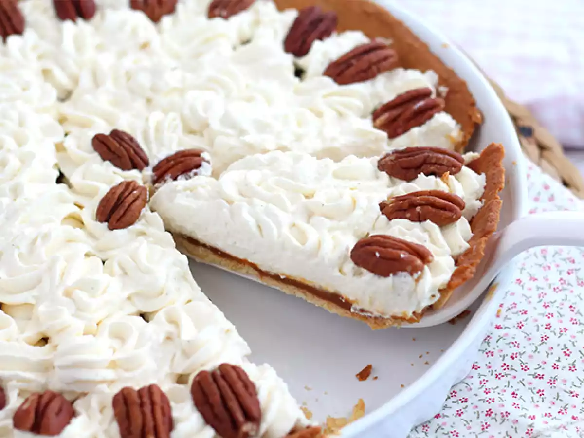 Tarte de caramelo salgado, creme baunilha e nozes pecan - foto 2