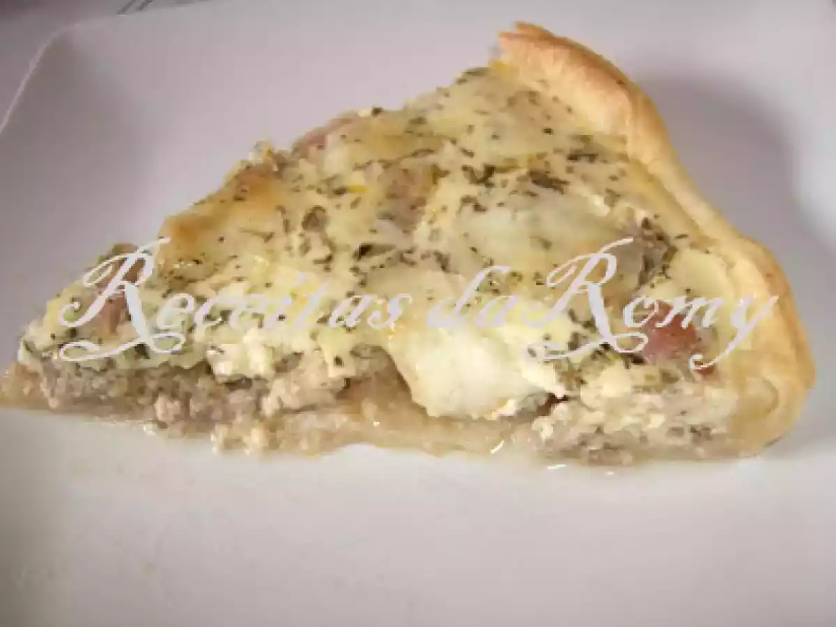 Tarte de carne picada e bacon (aproveitamentos)