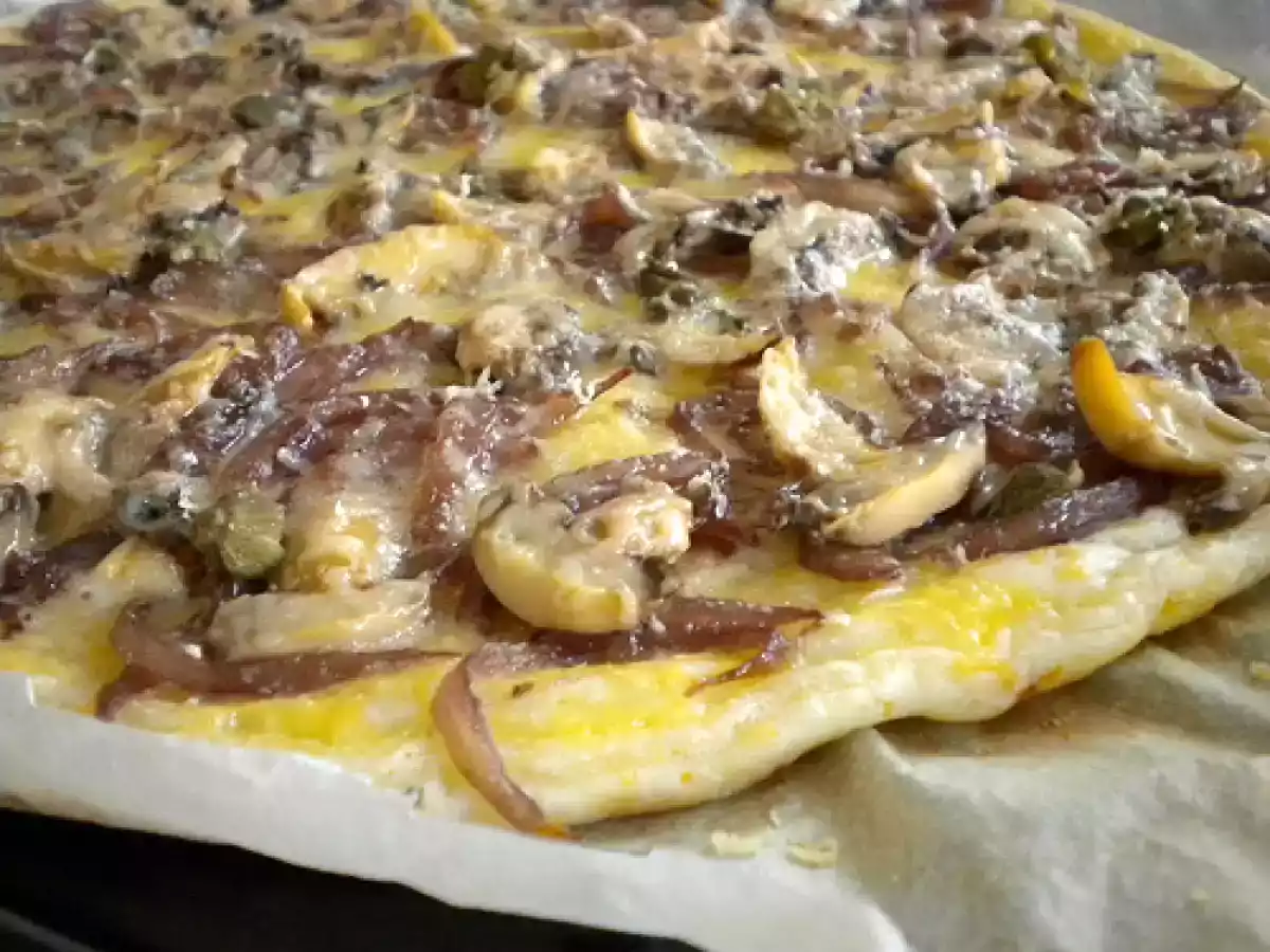 Tarte de cebola caramelizada