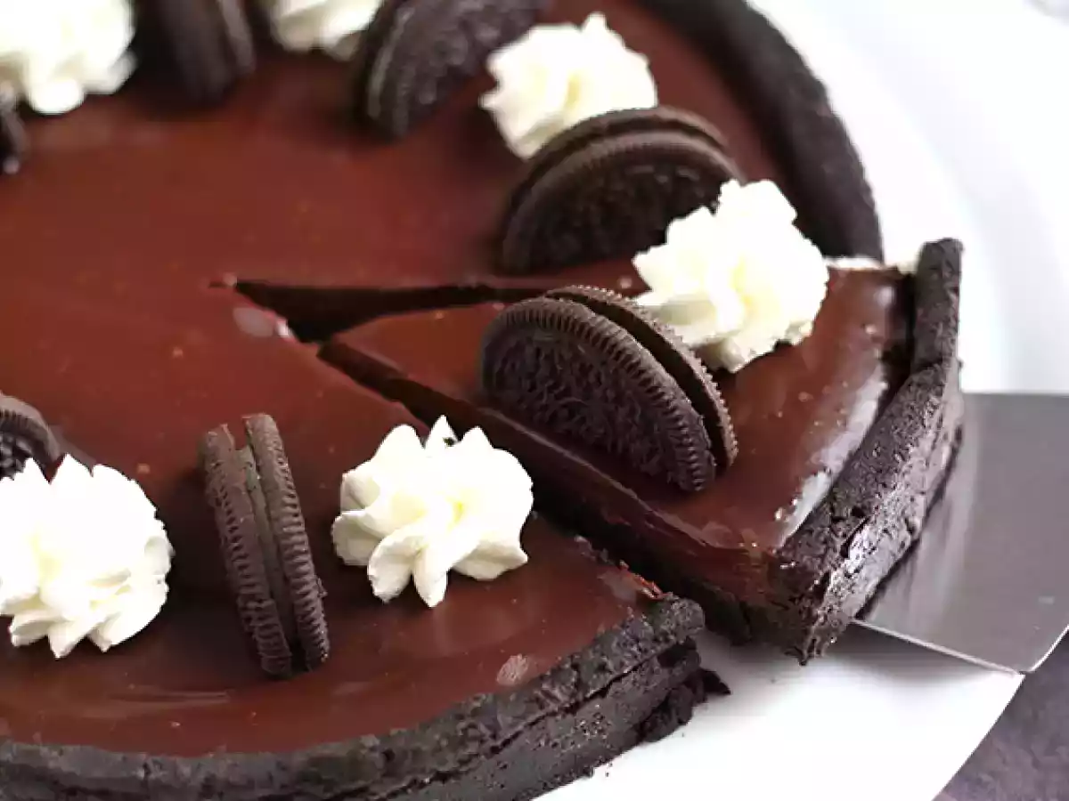 Tarte de CHOCOLATE com oreo (sem cozimento)