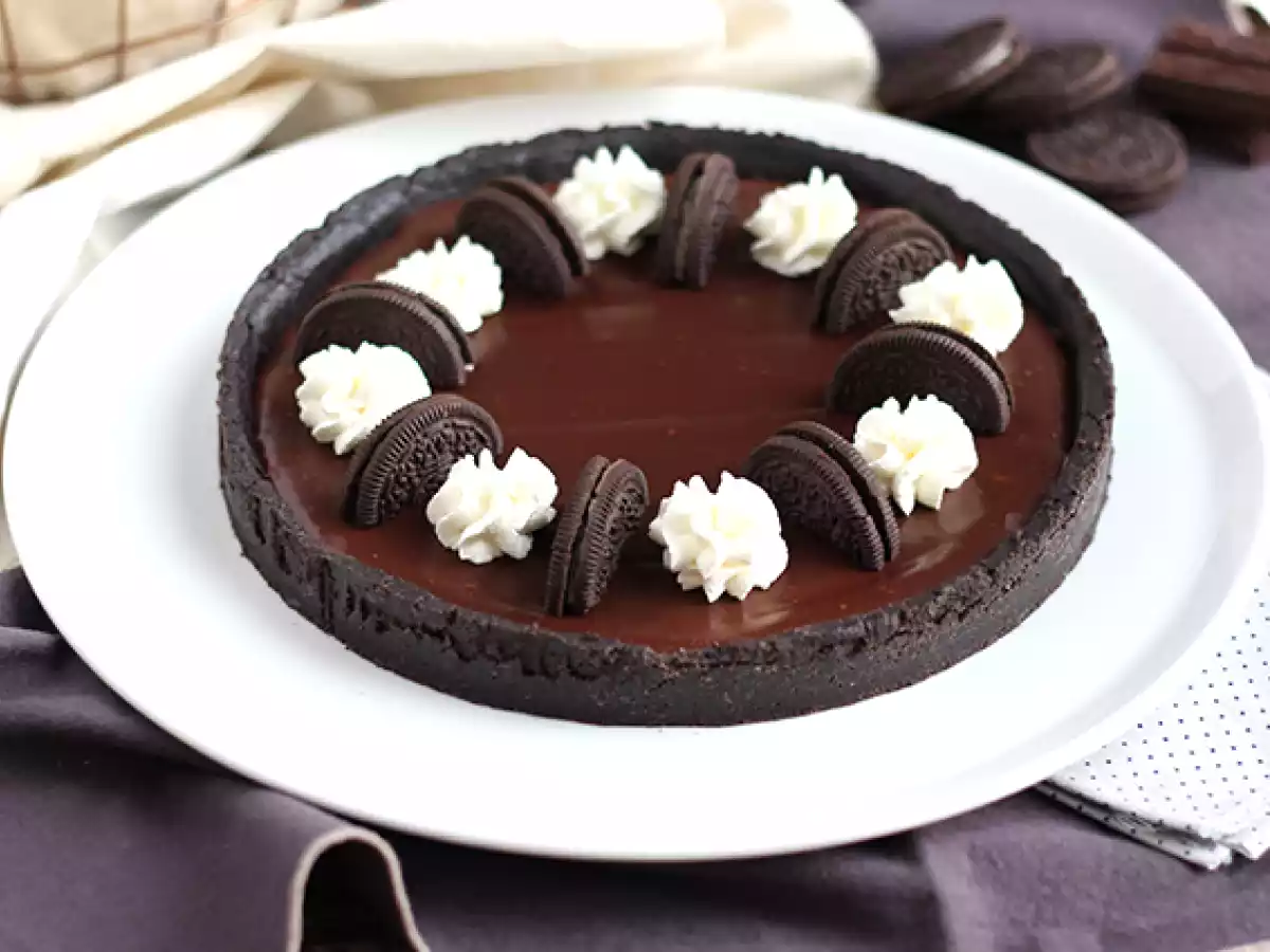 Tarte de CHOCOLATE com oreo (sem cozimento) - foto 2