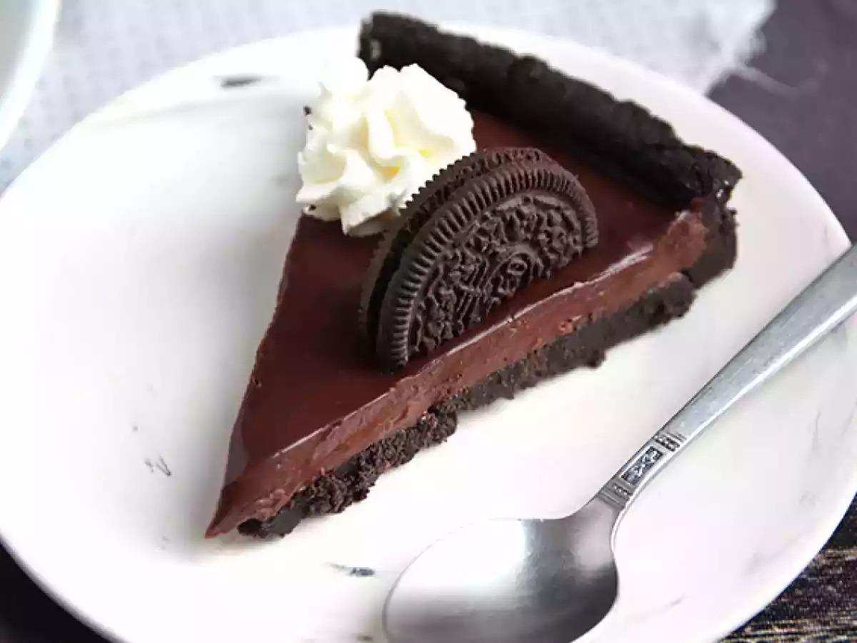 Tarte de CHOCOLATE com oreo (sem cozimento) - foto 3
