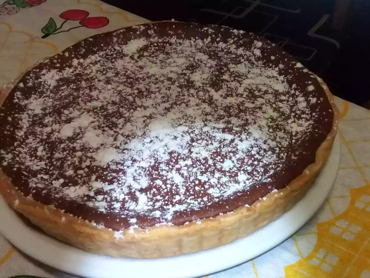 Tarte de chocolate e côco