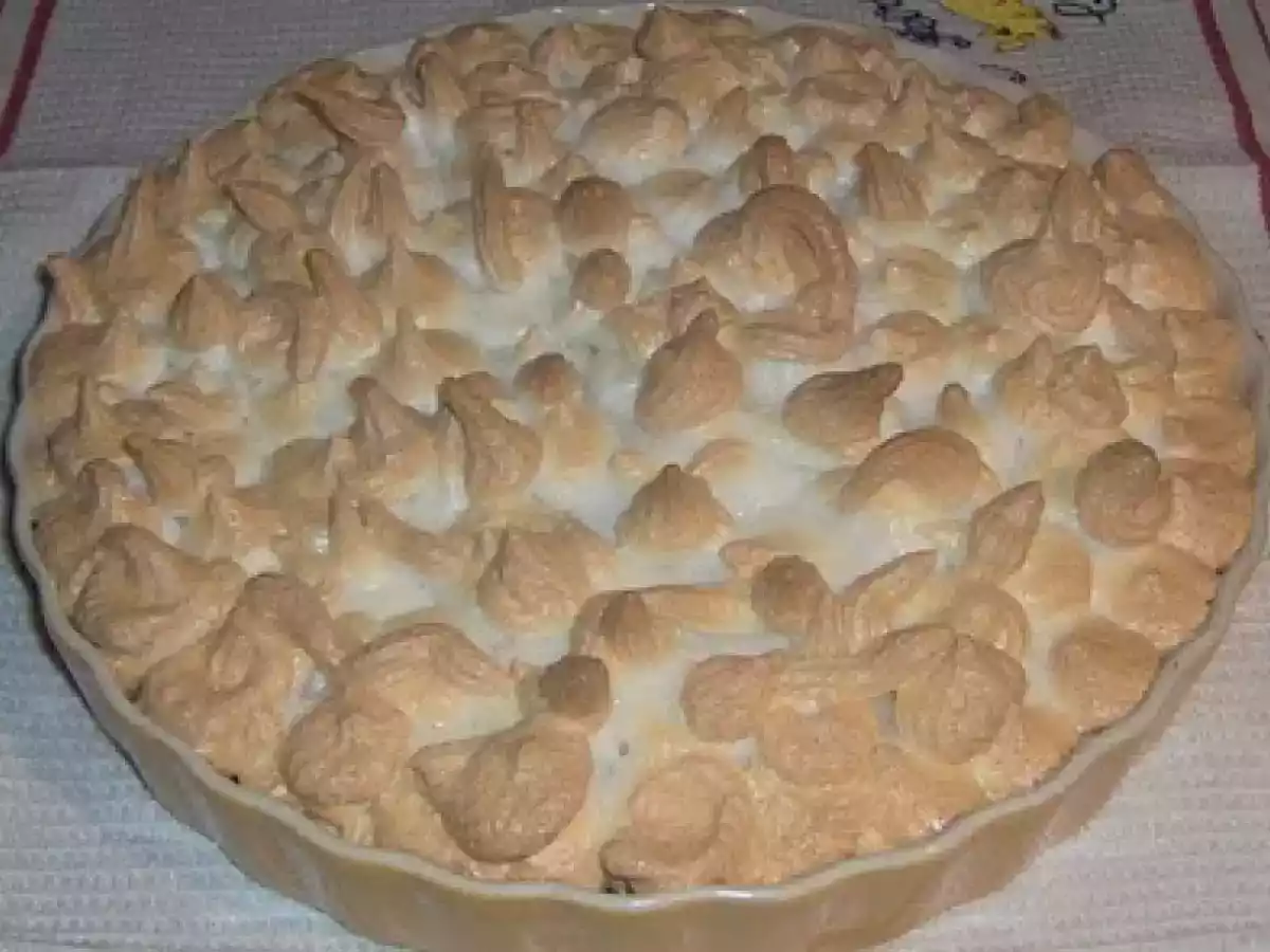 Tarte de chocolate e merengue