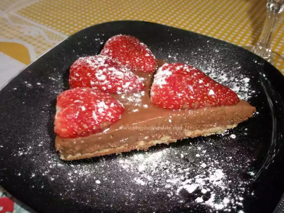 Tarte de Chocolate e Morangos - foto 2