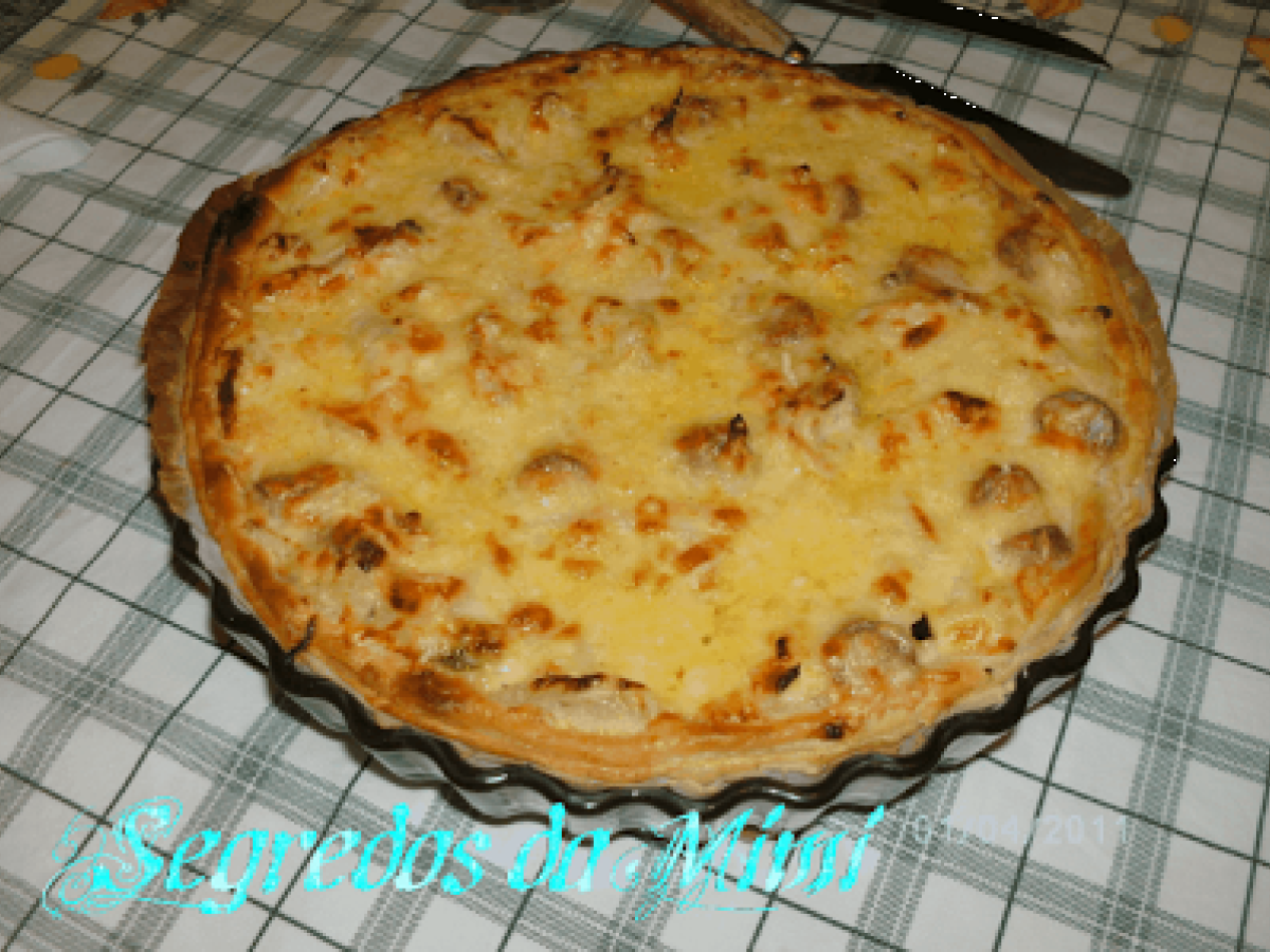 Tarte de frango e ananás