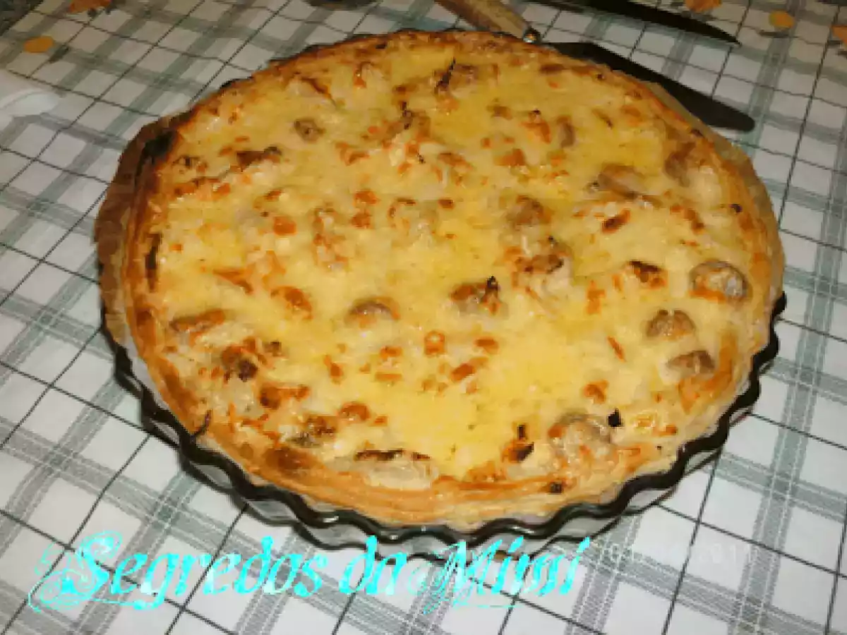 Tarte de frango e ananás