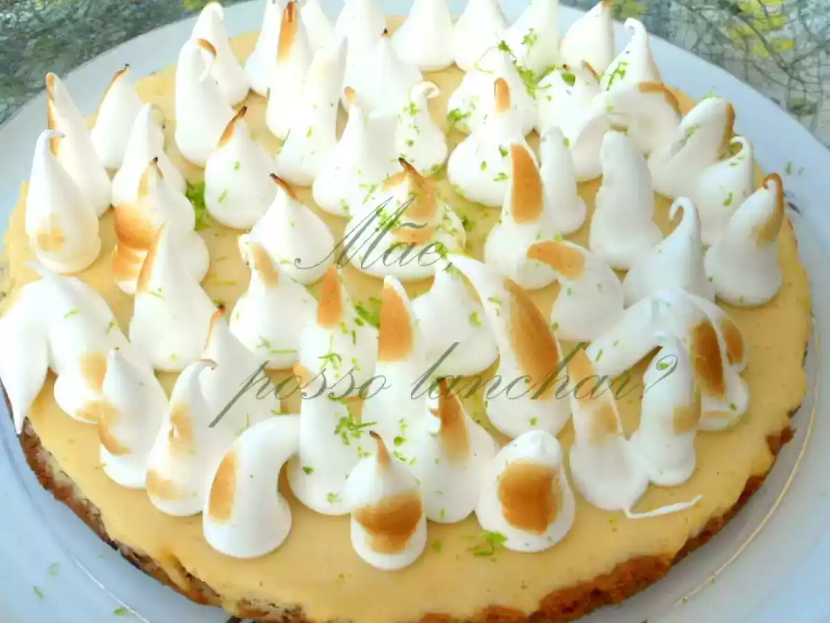 Tarte de lima (Key lime pie)