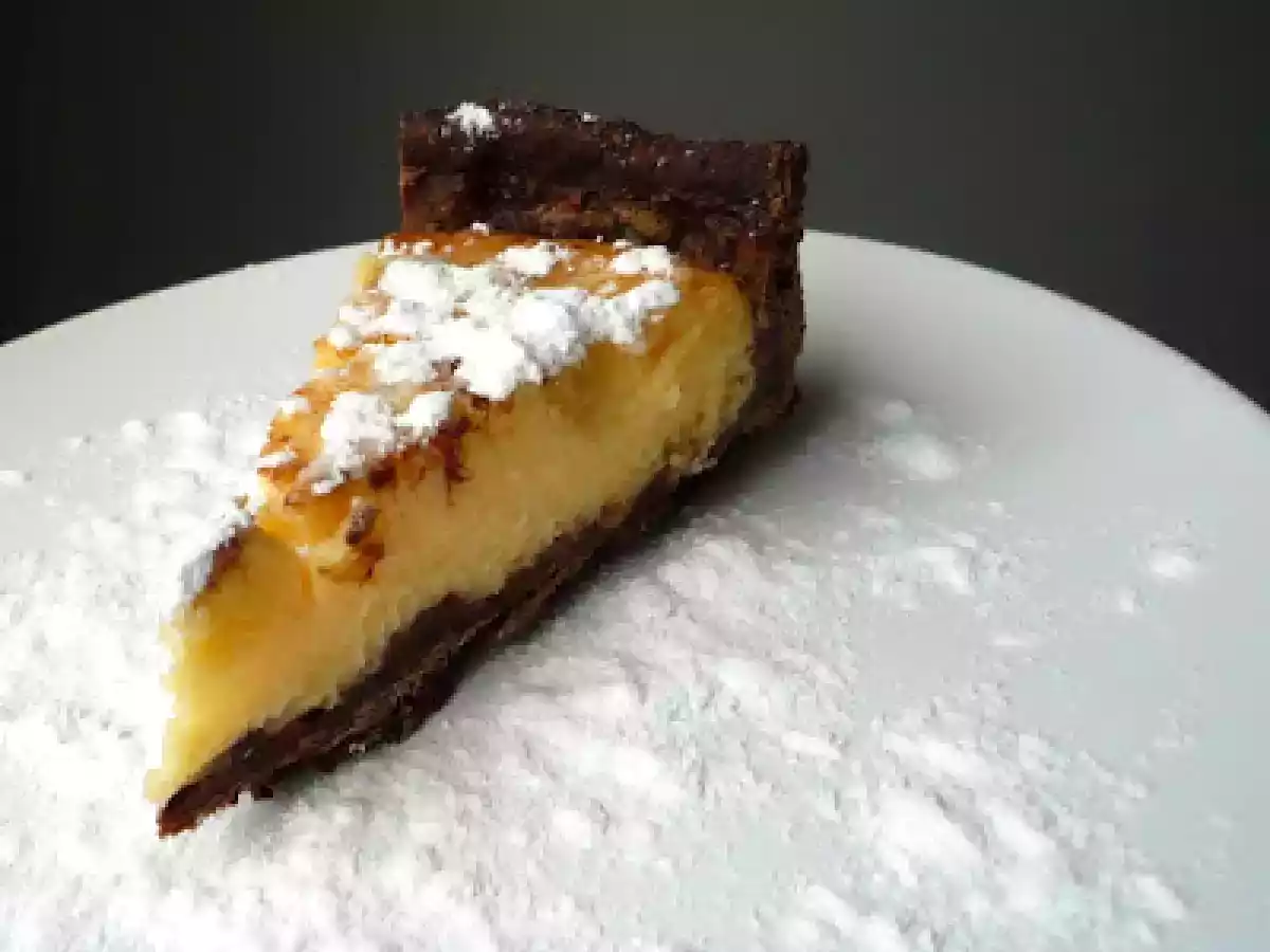 Tarte de limão e chocolate