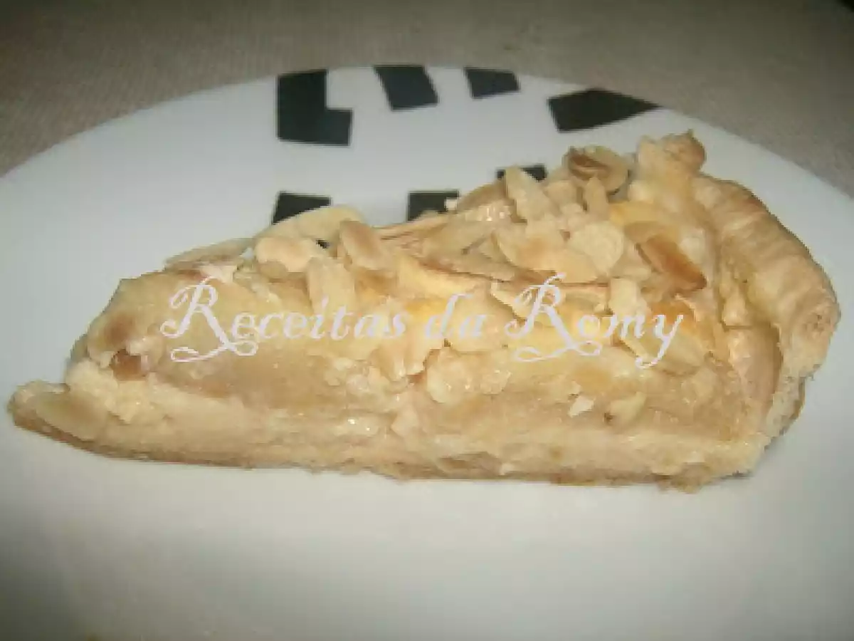 Tarte de maçã com amêndoa