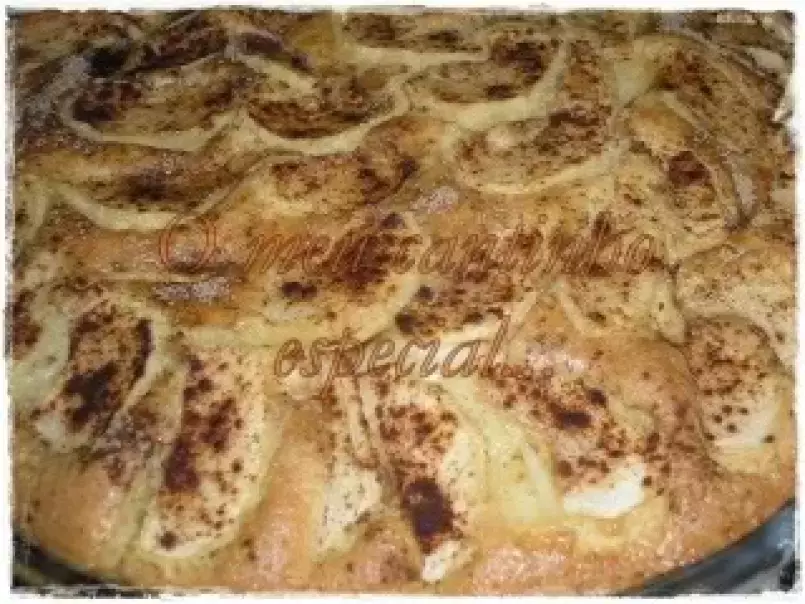 Tarte de maçã com creme e cobertura, foto 1