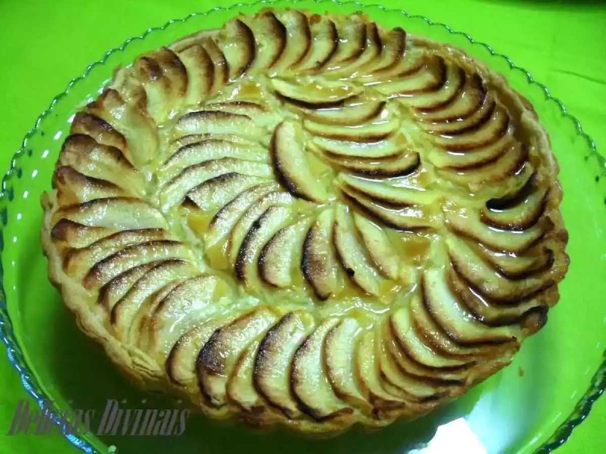 Tarte de maçã com limão e baunilha