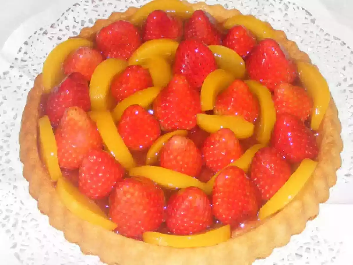 Tarte de Morango e Pêssego