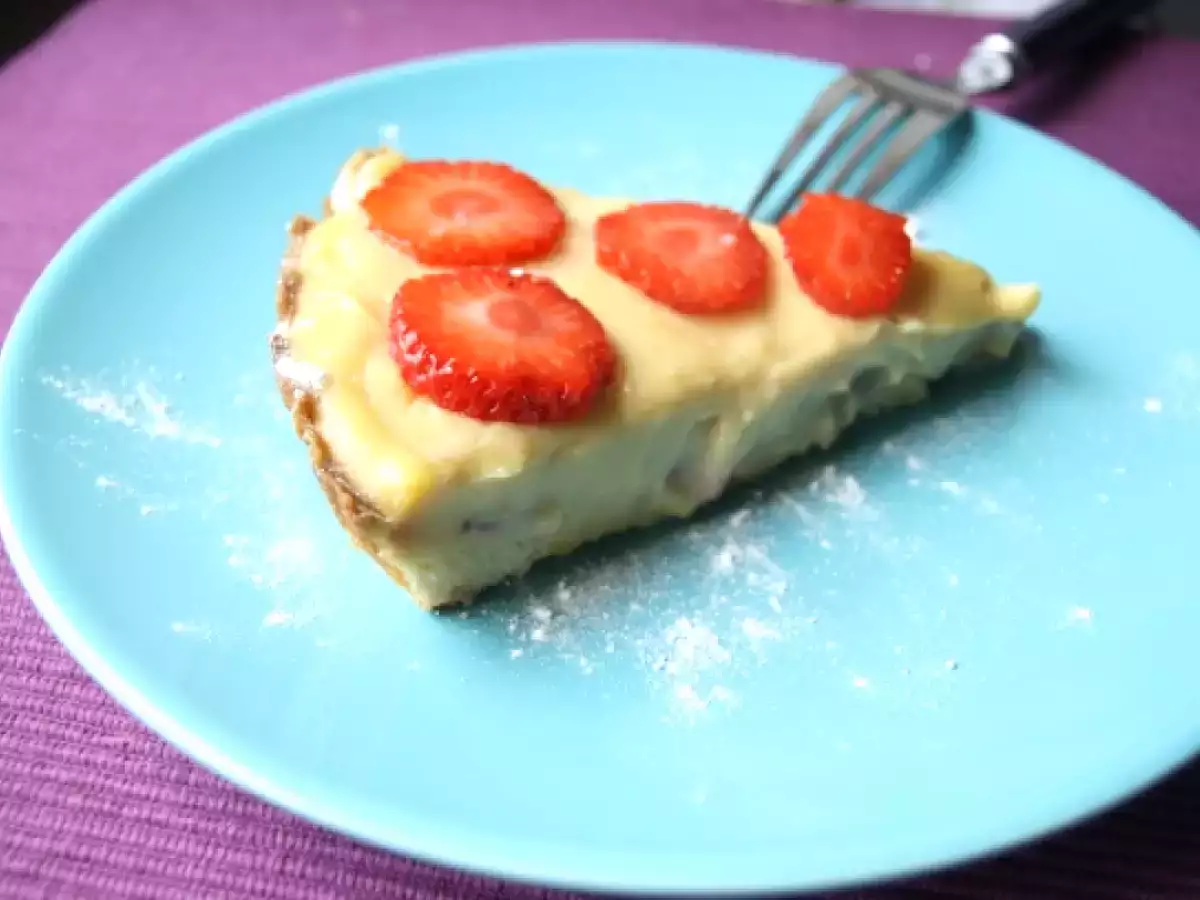 Tarte de morangos e banana - foto 3