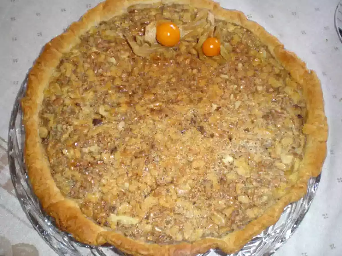 Tarte de Nozes, Tâmaras e Alperces secos da Isabel