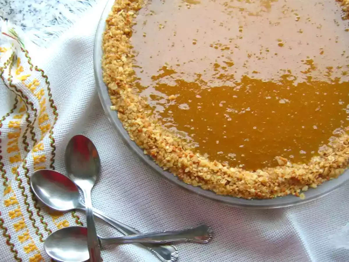 Tarte de papaia e banana