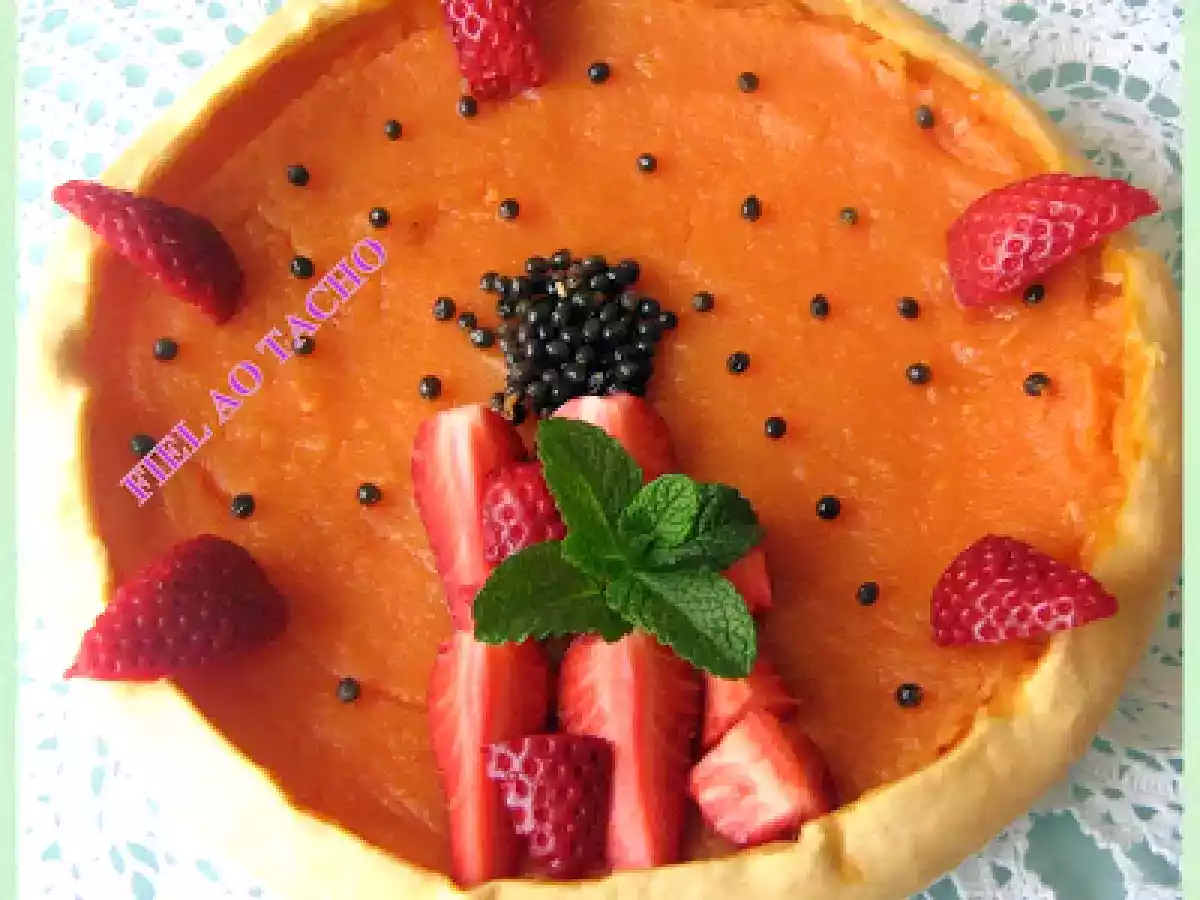 TARTE DE PAPAIA E MAÇÃ