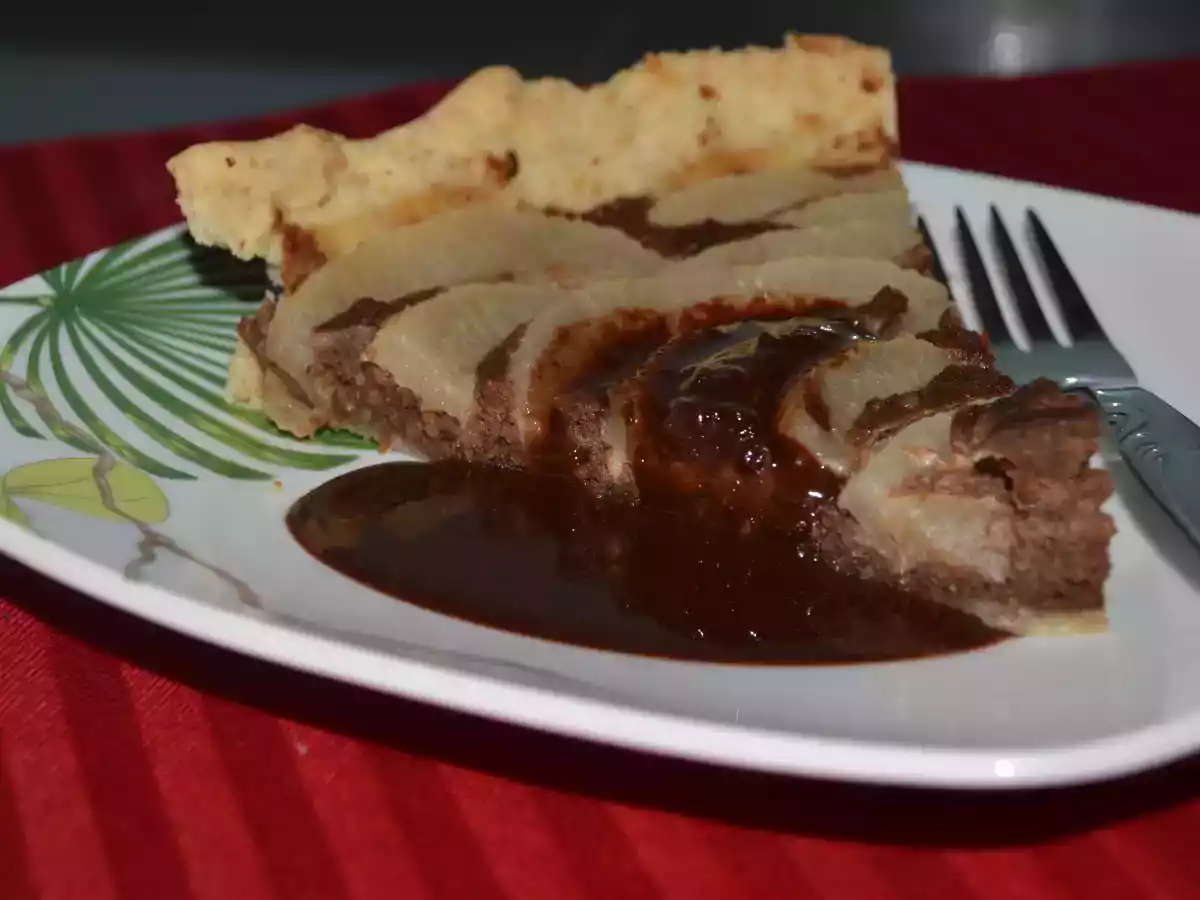 Tarte de Pera com Molho de Chocolate - Concurso de Novembro
