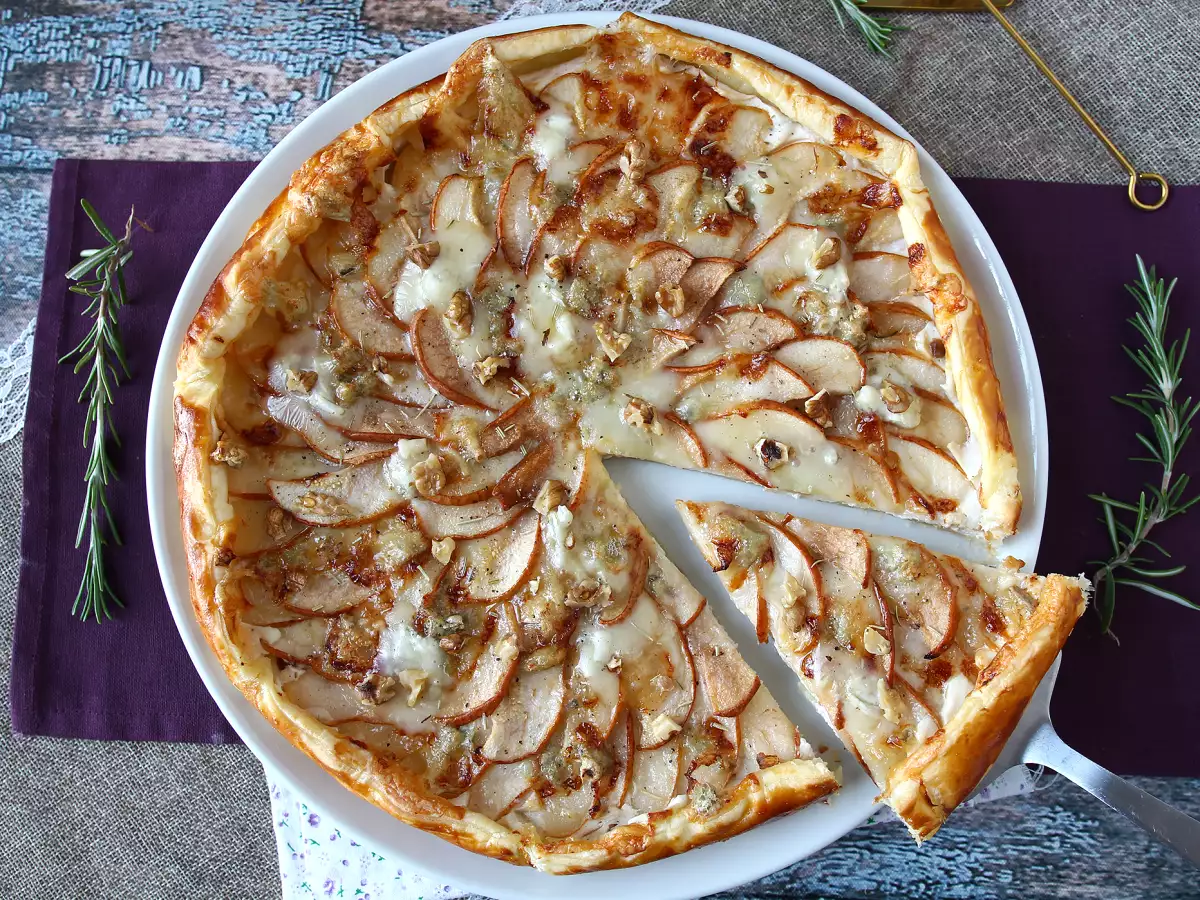 Tarte de pera, gorgonzola e nozes: uma combinação agridoce irresistível - foto 6