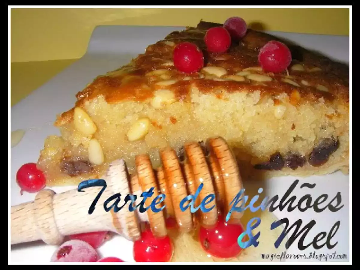 Tarte de pinhões e mel - foto 5