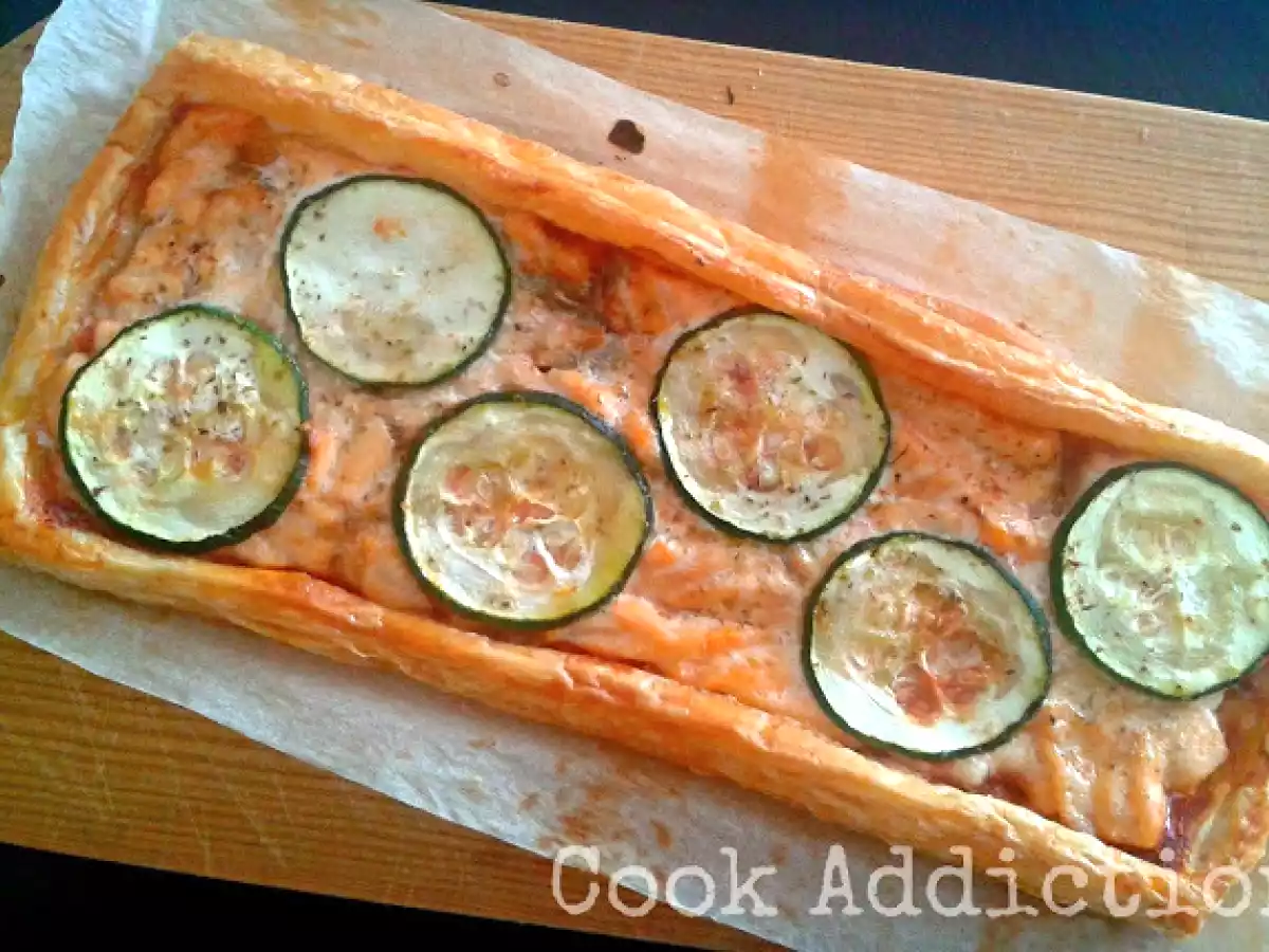 Tarte folhada de salmão