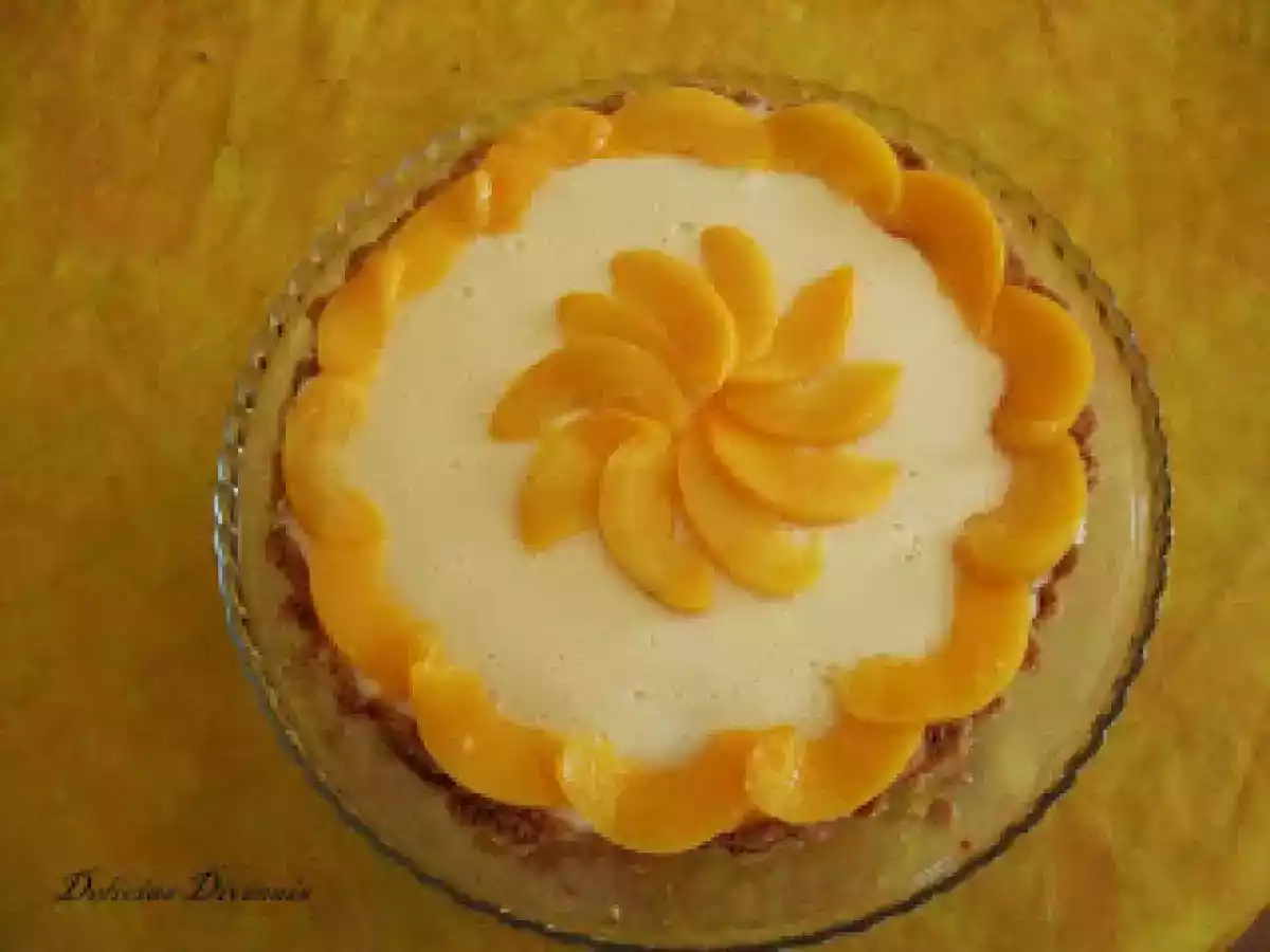 Tarte Fria de Pêssego