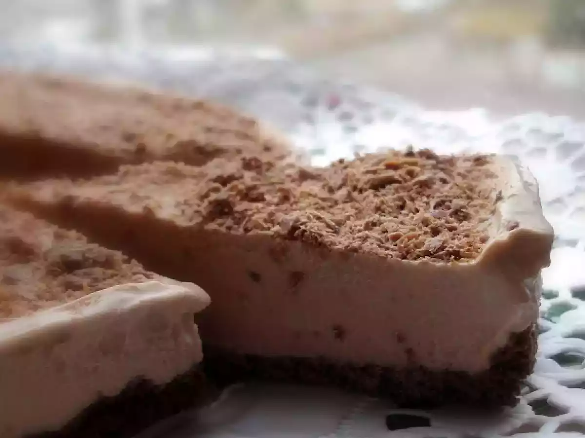 Tarte gelada de café e chocolate