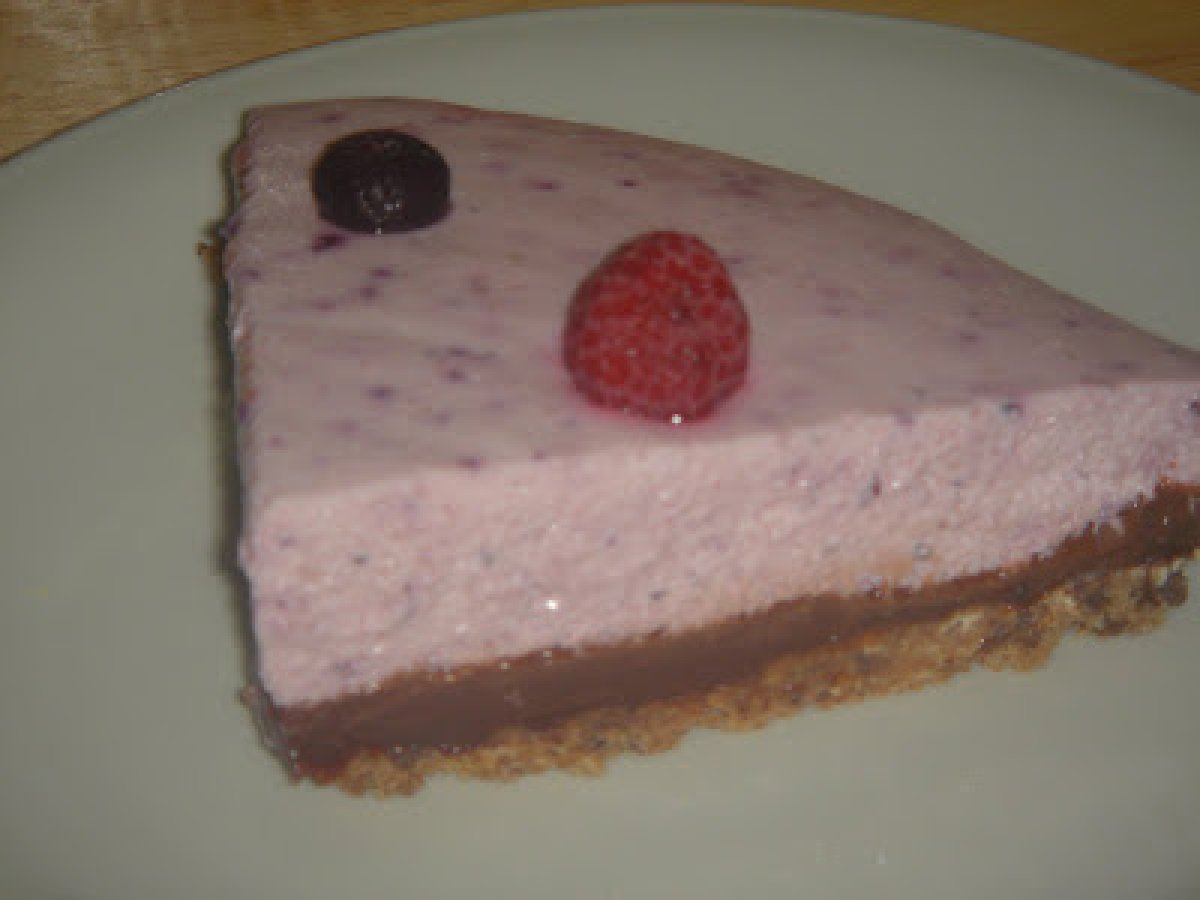 Tarte gelada de frutos silvestres