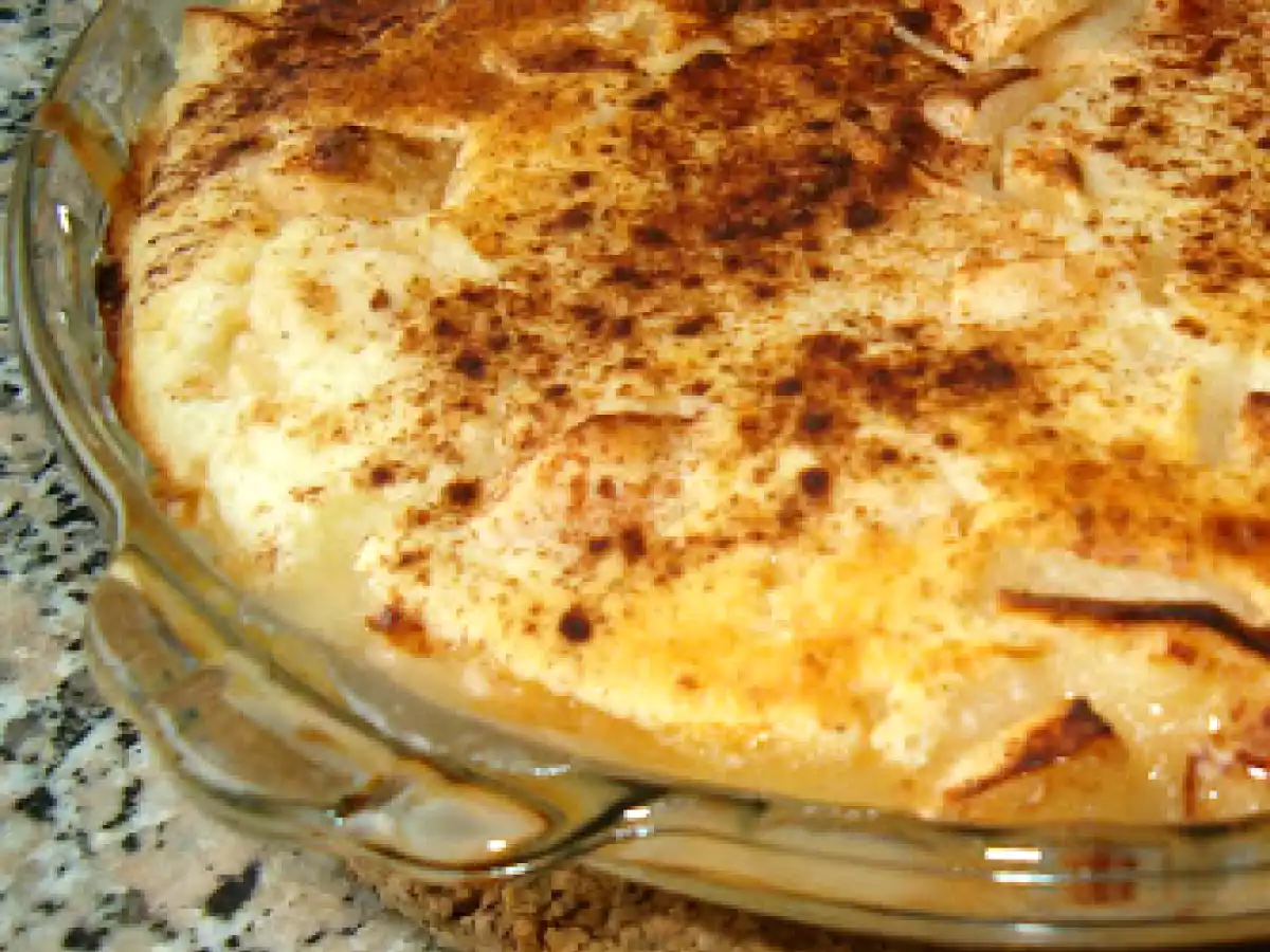 Tarte norueguesa de maçã - versão sem ovos