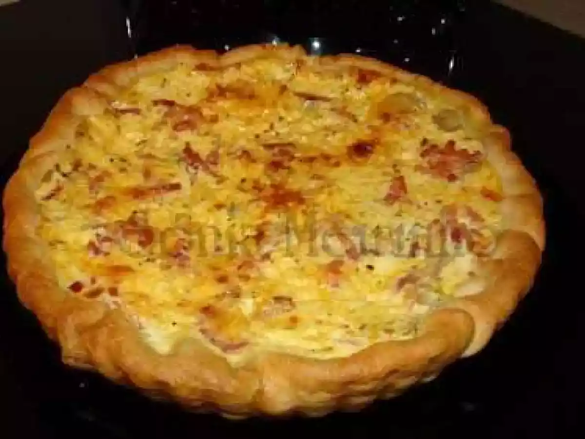 Tarte Salgada de Fiambre, Cogumelos e Bacon